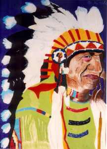 Indian Chief (50*61cm, Oct 2002)