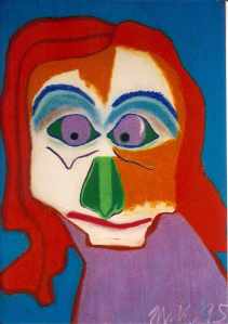 My Borther Juraj (my first work, 43*61cm, 1995)